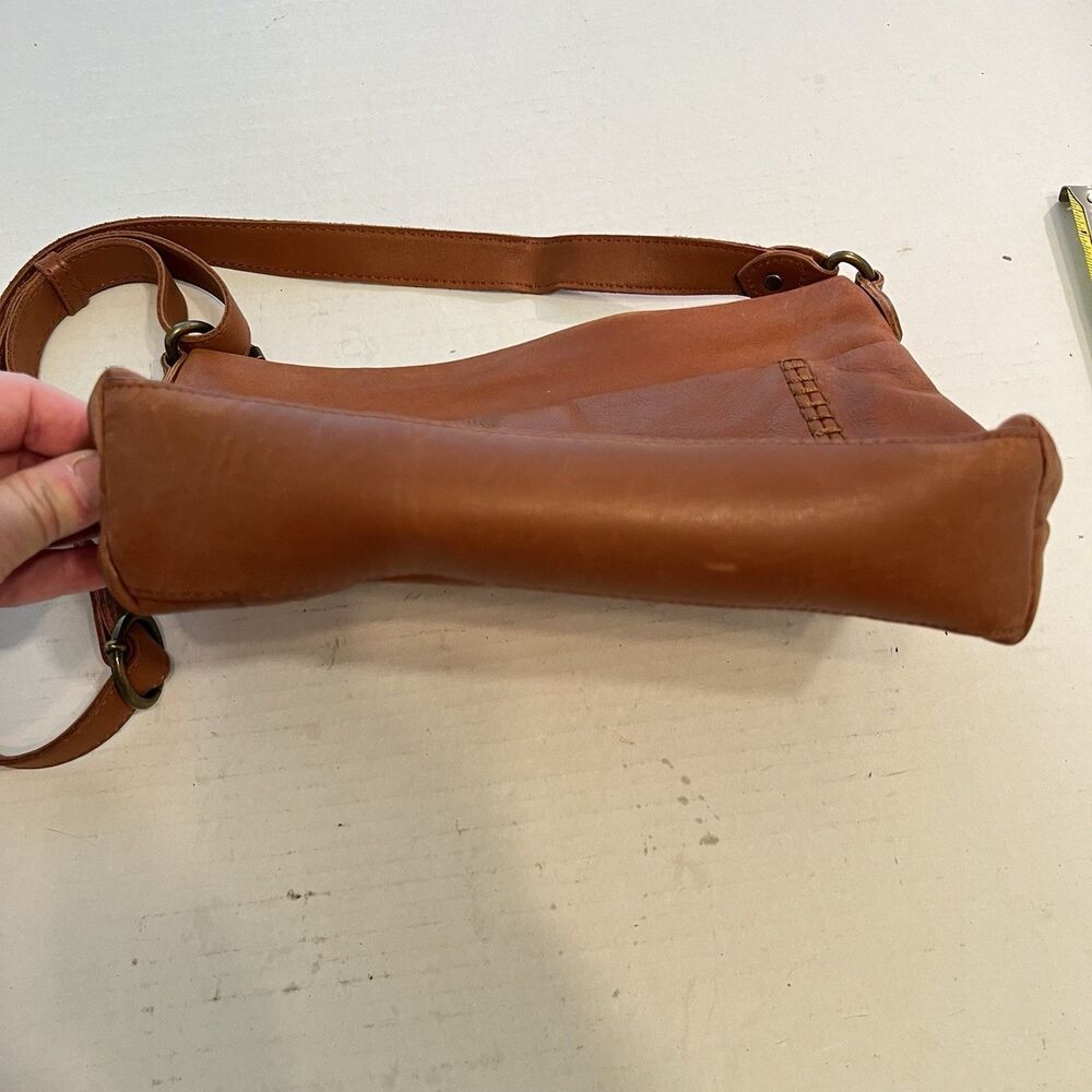The Sak Rust Brown Melrose Crossbody Leather Bag Boho Western Hippie Career Work - Picture 6 of 12